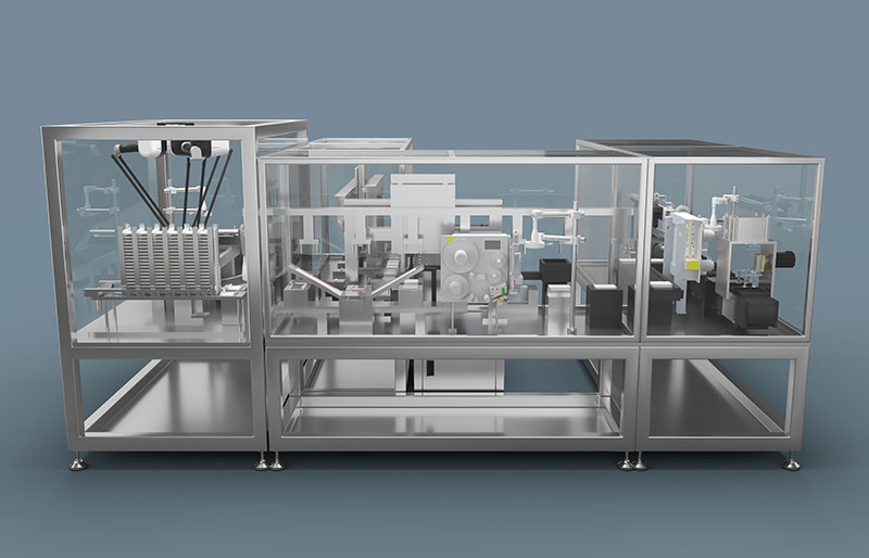 10 person and 25 person card box fully automatic assembly and bagging production line